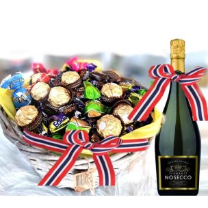 1th of May basket, 17th of May, chocolate gifts, sparkling gifts, delivered, Norway