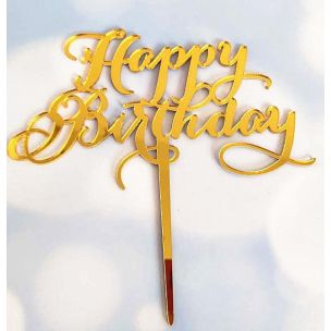 Send flowers with a beautiful Happy Birthday stick decoration with delivery to Norway