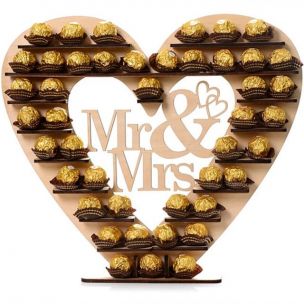 Ferrero Rocher Mr and Mrs stand,
Sjokolade gaver nettbutikk, sjokolade konfekt nettbutikk, sende sjokolade på døra, konfekt på døra, konfekt gaver på nett, sjokolade som gaver, sjokoladekurv gaver, fruktkurv som gaver,