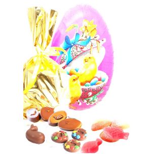 Påskeegg  Løsvekt Sjokolade, godteri og Marsipan 
Påskeegg 25cm Løsvekt Sjokolade og Marsipan ca.1000g,
påskeegg med sjokolade og marsipan til ansatte, Påskeegg til ansatte, Påskeegg med sjokolade og marsipan, Påskeegg som gaver, Påskeegg ti