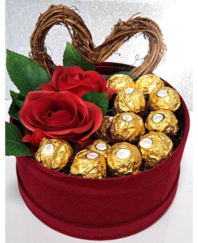 Ferrero Rocher og Roser, send gaver, Valentins gaver