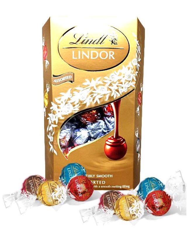 Lindor Assorted Sjokolade, konfekt sjokolade gaver, send gave, online levering konfekt, firmagaver, send sjokolade, send bursdagsgaver,