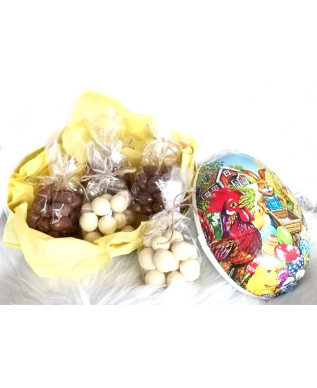 Easter egg, 18cm, licorice, nuts, chocolate, employees, Norway