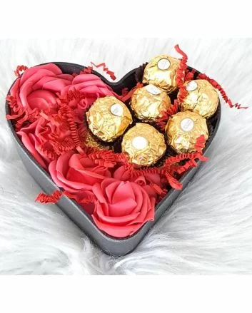 blomster levering på døra med Frerro rocher