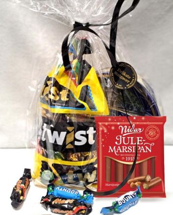 Christmas gift package, gourmet gift basket, premium Christmas treats, Danish butter cookies, Christmas marzipan, festive food gifts, holiday gourmet gifts, edible gifts for Christmas, trio gift package, luxurious Christmas snacks