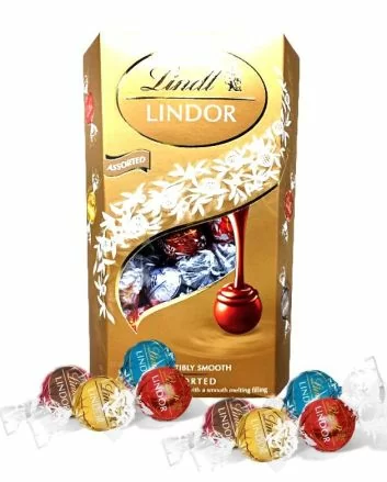 Lindor Assorted Sjokolade, konfekt sjokolade gaver, send gave, online levering konfekt, firmagaver, send sjokolade, send bursdagsgaver,