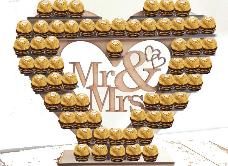 Ferrero Rocher Mr and Mrs stand  bryllupsgave